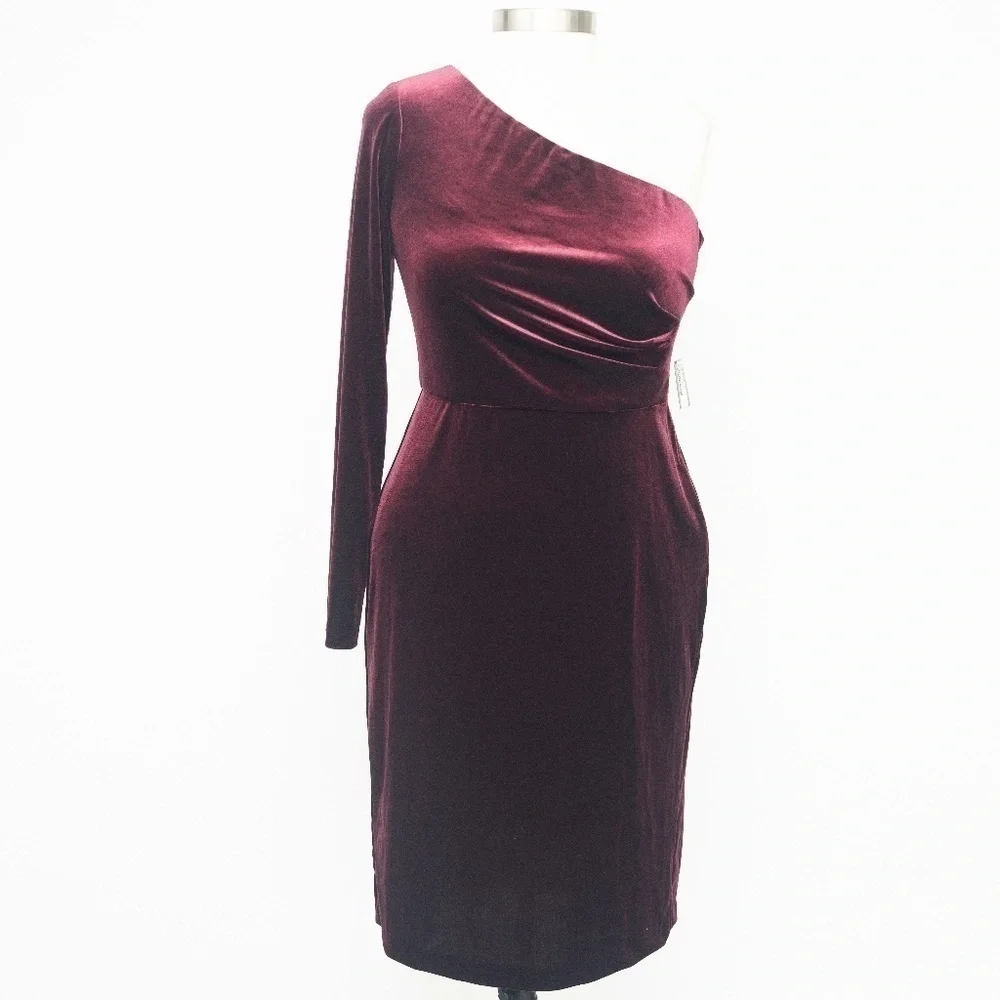 Alex &‎ Eve. One shoulder sheath dress.